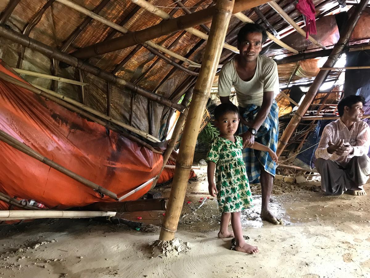 Bangladesh. Monsoons lash refugee settlements in Cox's Bazar district