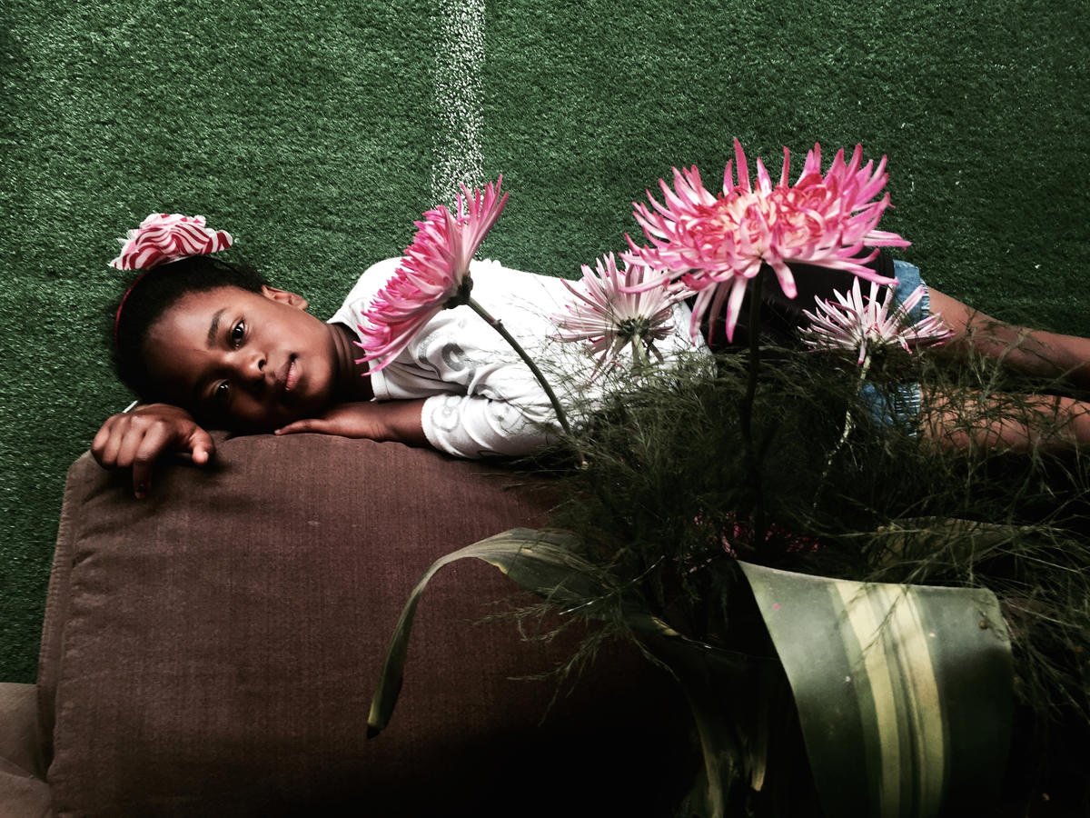 Colombia. Helena Christensen visits internally displaced persons.