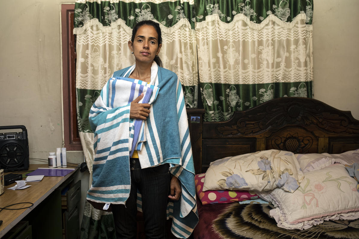 Colombia. Venezuelan woman tries to regain strenght in private shelter in Colombia