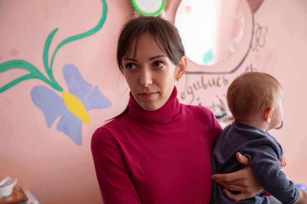 Ukraine. University dorm in western Ukraine offers escape for fleeing families