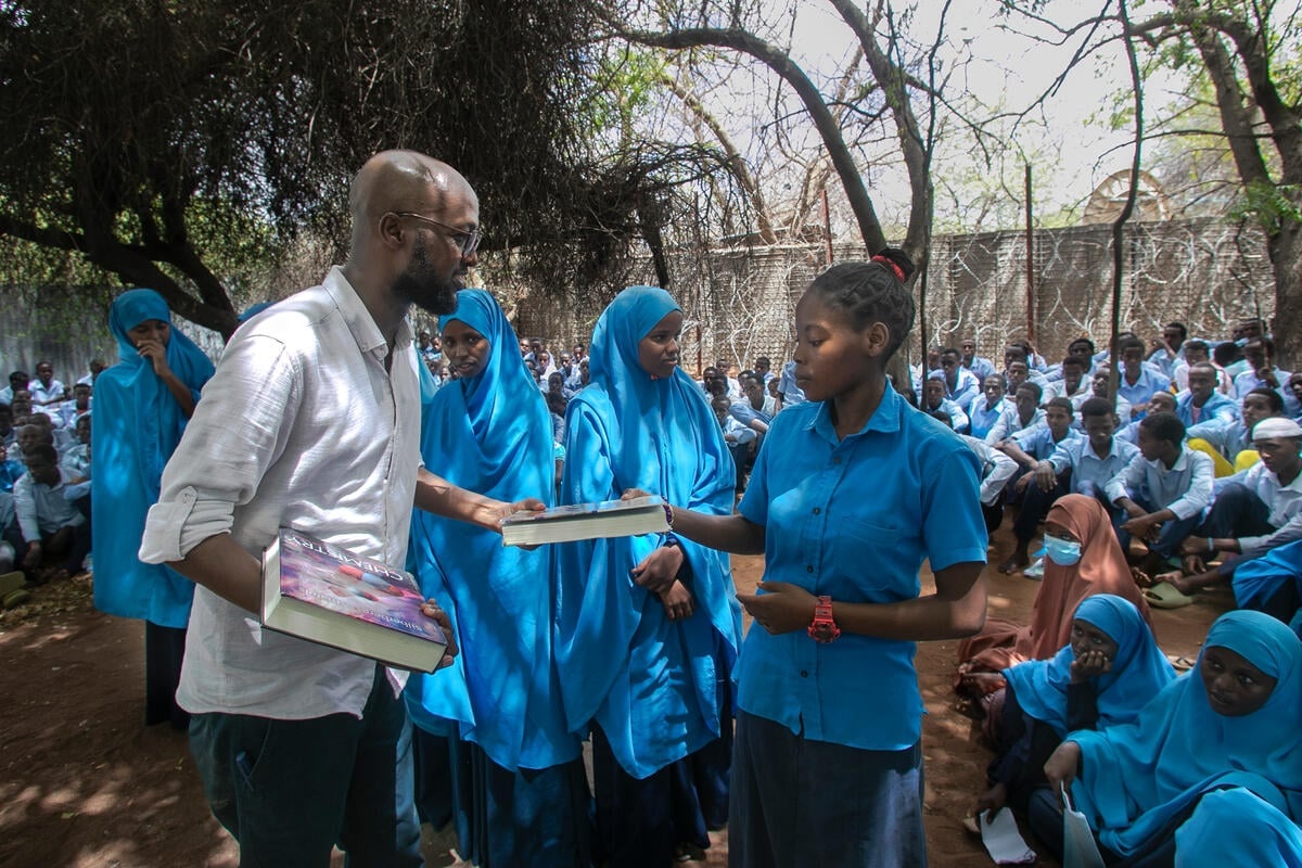 Kenya. UNHCR Nansen Refugee Award, 2023 Global Laureate, Abdullahi Mire, honoured for commitment to advancing access to education for fellow refugees
