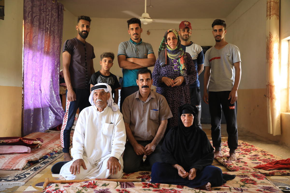 Iraq. Internally displaced farming family returns home after defeat of ISIS