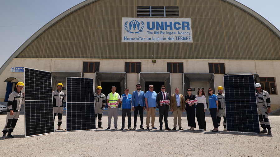 UNHCR and LONGi kick off the implementation of a project to solarize the UNHCR Regional Humanitarian Logistics Hub in Termez, Uzbekistan.