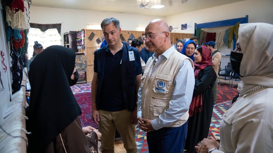 Afghanistan. UNHCR-supported carpet weaving centre creates livelihood opportunities for women