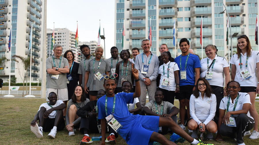 Brazil. Filippo Grandi visits the Olympic Village