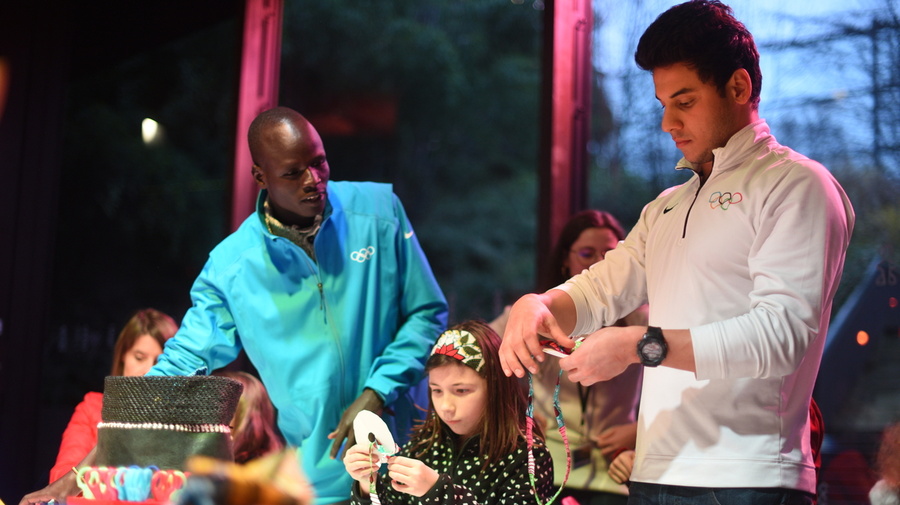 France. Yiech Pur Biel and Rami Anis in Paris