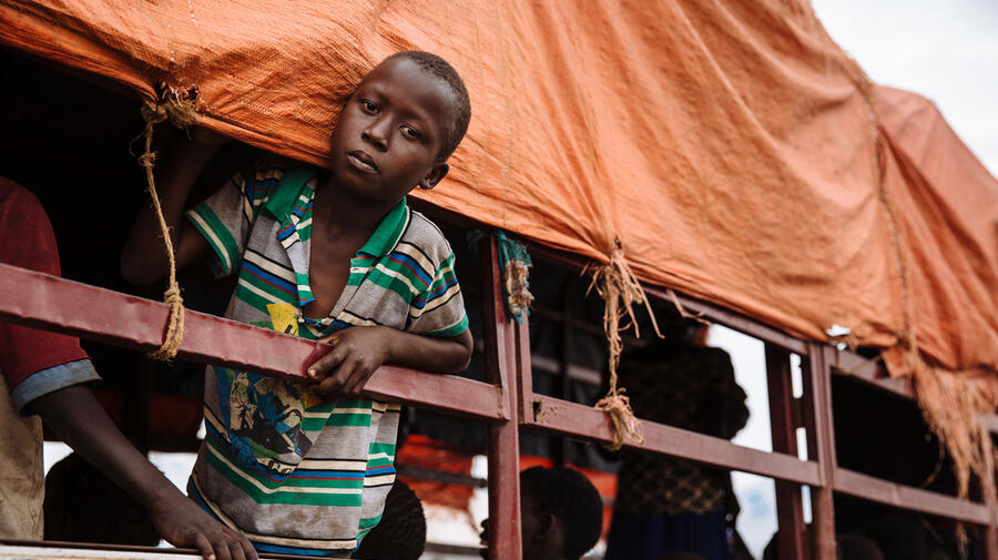 Uganda. South Sudanese refugees at the Imvepi reception centre