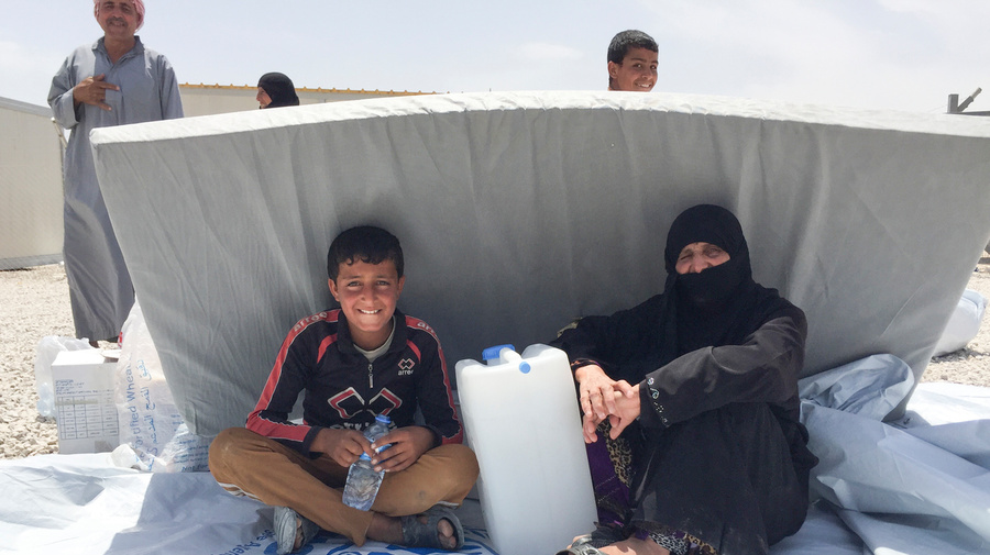 Iraq. Hasansham U2 camp opens for West Mosul displaced