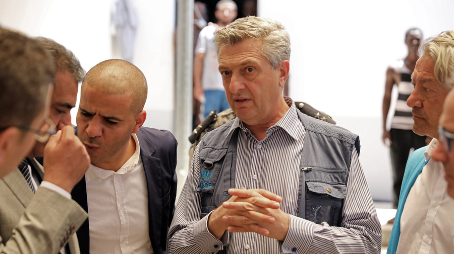 Libya. UNHCR High Commissioner Filippo Grandi visits Tariq al-Sikka detention facility