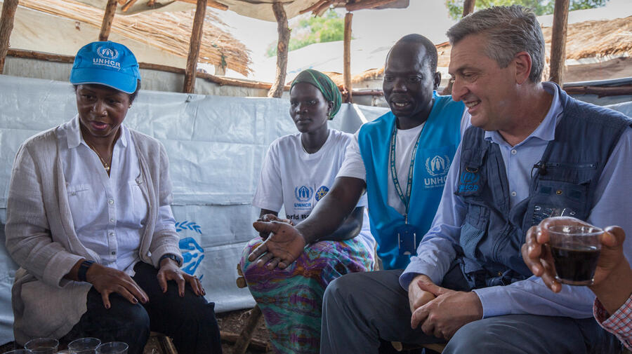 Ethiopia. High Commissioner is visiting Nguenyyiel refugee camp during World Refugee Day