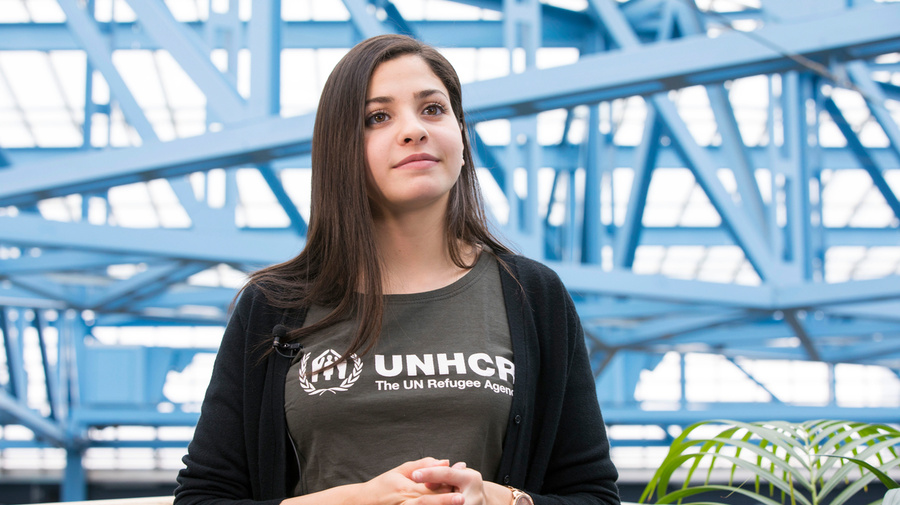 Switzerland. Refugee Olympian Yusra Mardini announced as UNHCR Goodwill Ambassador