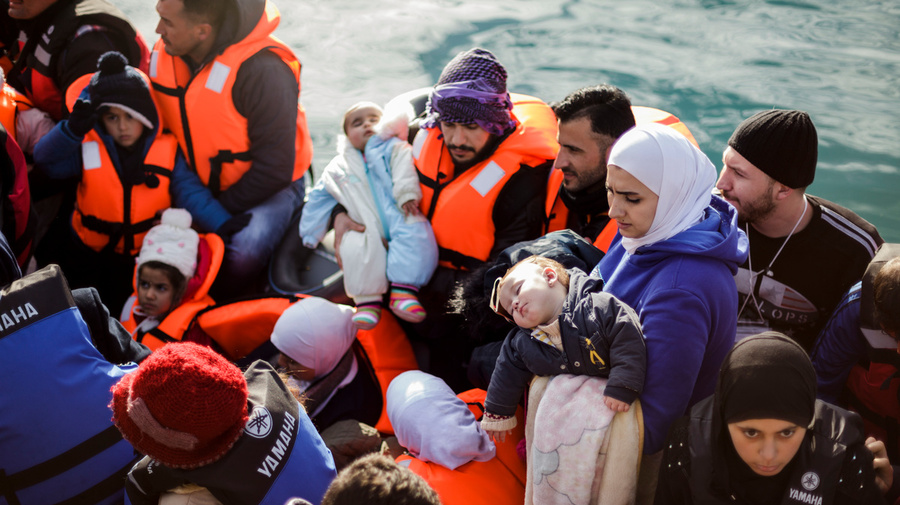 Greece. The UN High Commissioner for Refugees Filippo Grandi visits Lesvos
