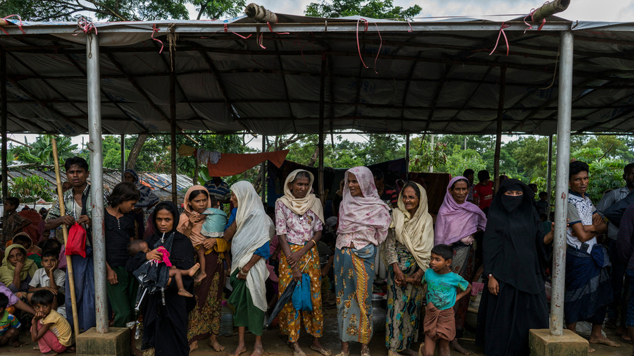 Bangladesh. Relief and shelter for desperate Rohingya