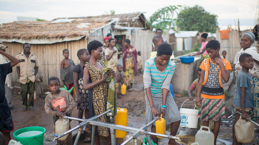 Democratic Republic of the Congo. Burundian footballer wows her camp
