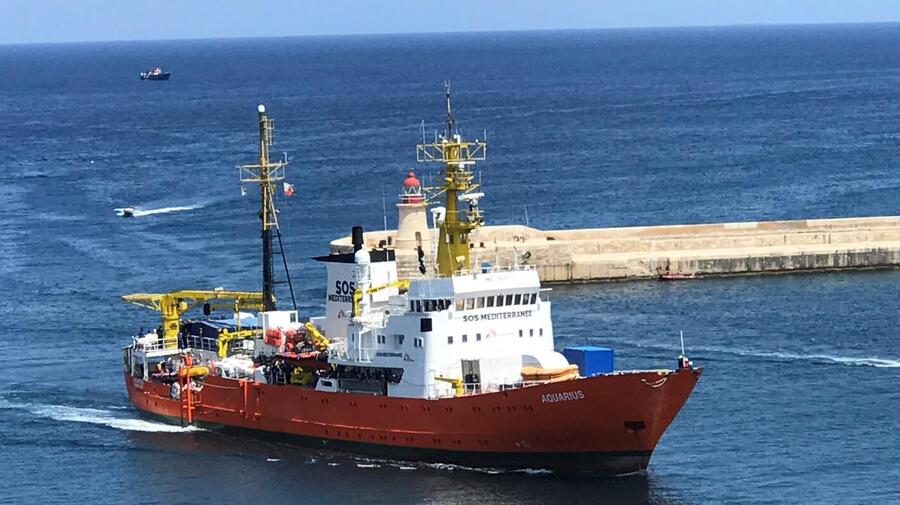 Malta. Aquarius sea-rescue