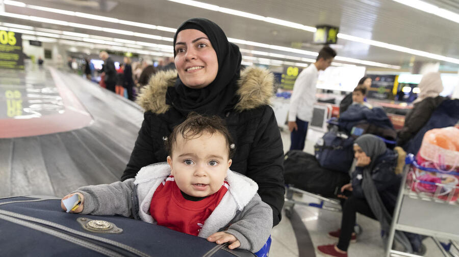 Portugal. Resettled refugees arrive in Lisbon