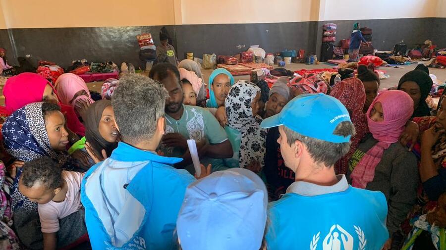 Libya. release and evacuation of detained refugees caught in Libyan crossfire