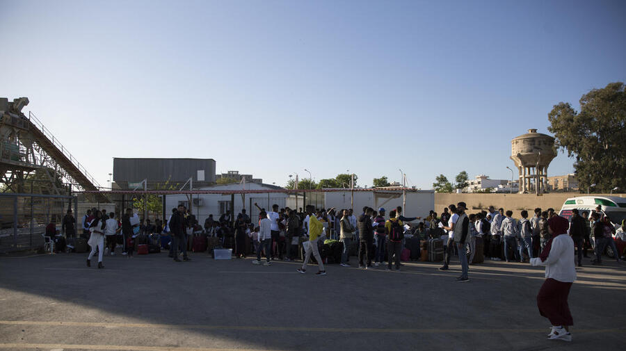 Libya. Refugees freed from detention are evacuated from Tripoli conflict zone