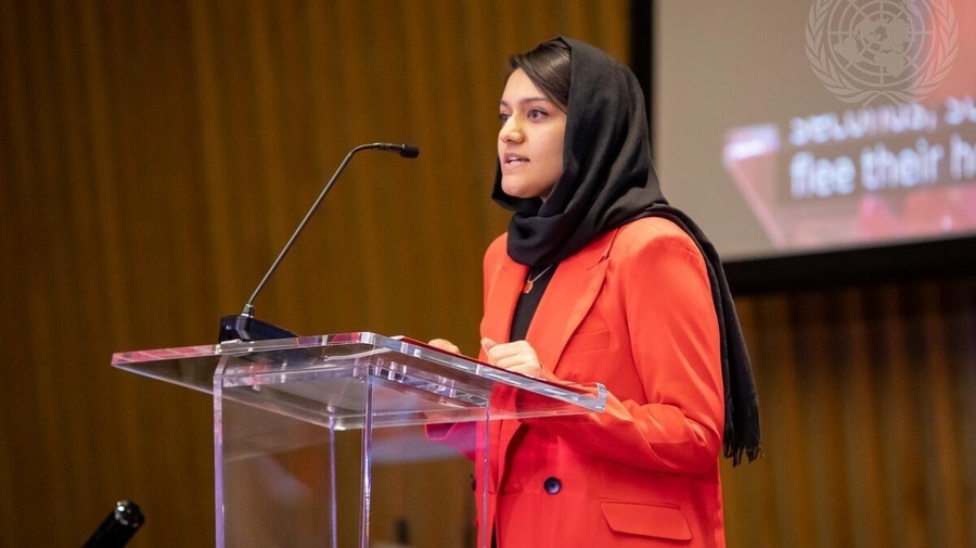 United States. UNHCR refugee delegation participates in the Transforming Education Summit in New York during UNGA