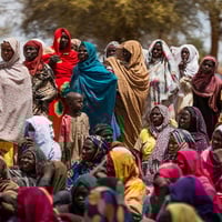 Tschad. Mehr als 41.000 Sudanesinnen und Sudanesen flohen 2025 in das Nachbarland. 