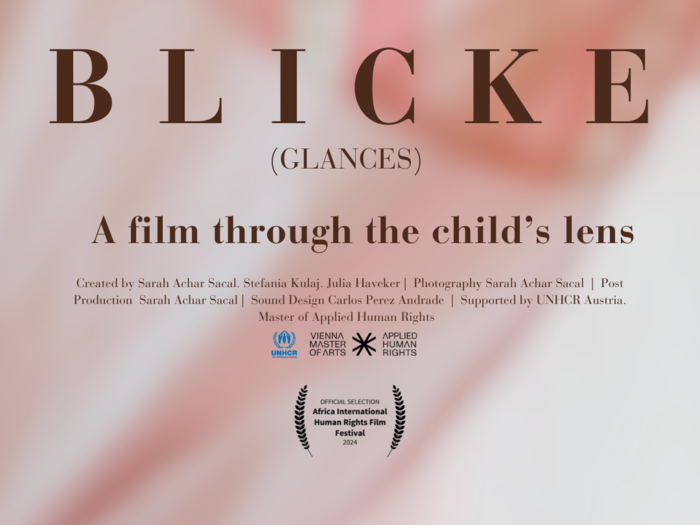 Filmplakat des Kurzfilms "Blicke"