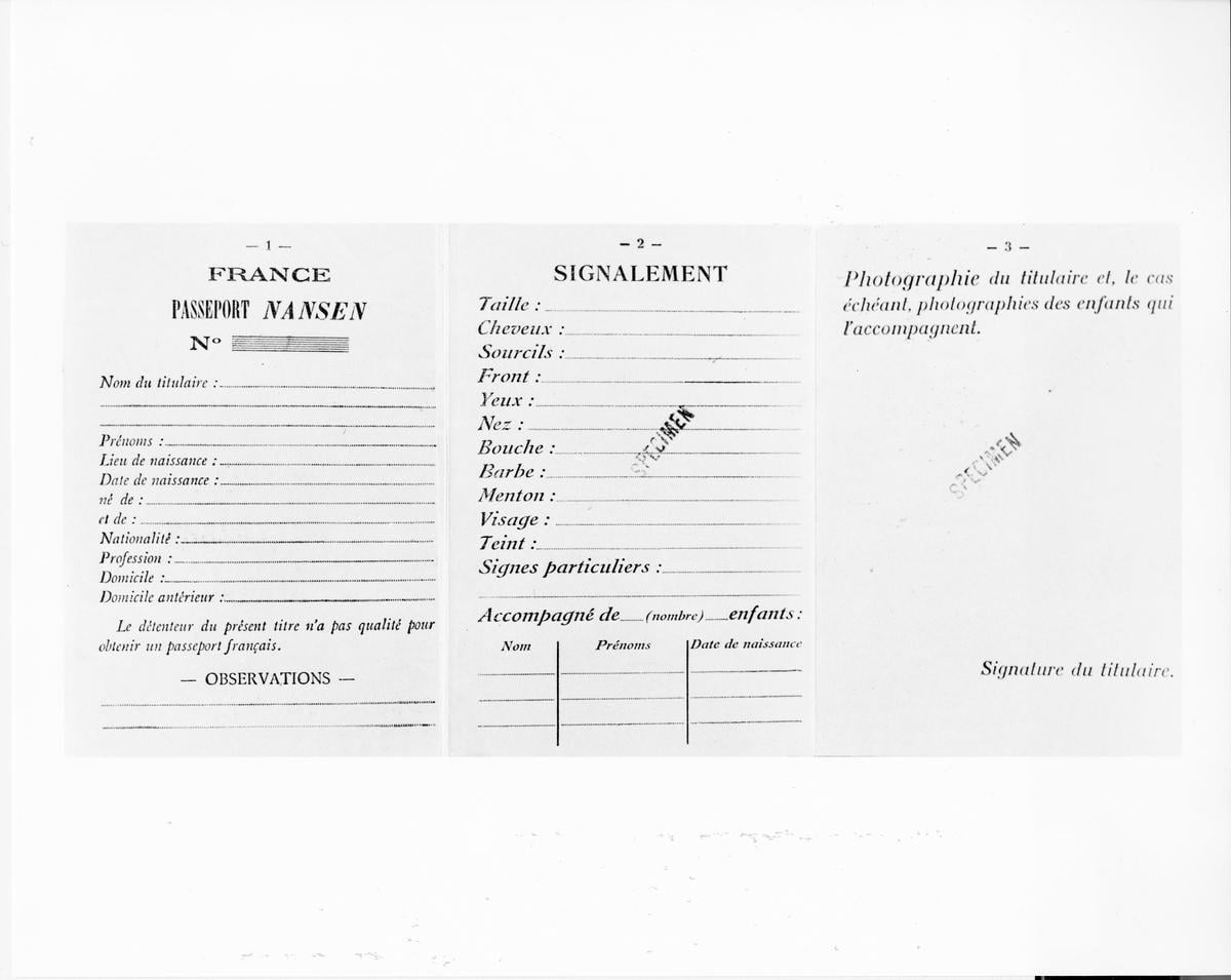 A sample of a passport
