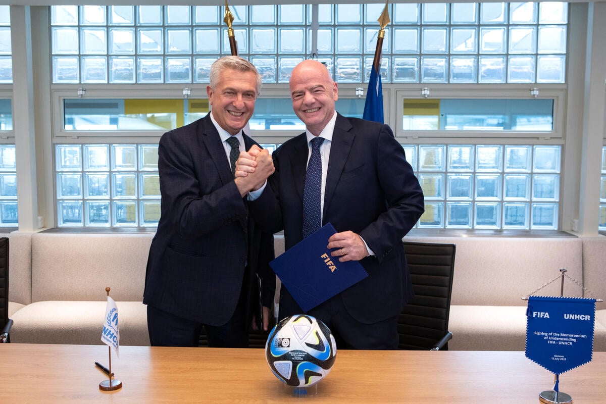 Switzerland. MOU signed between UNHCR and FIFA