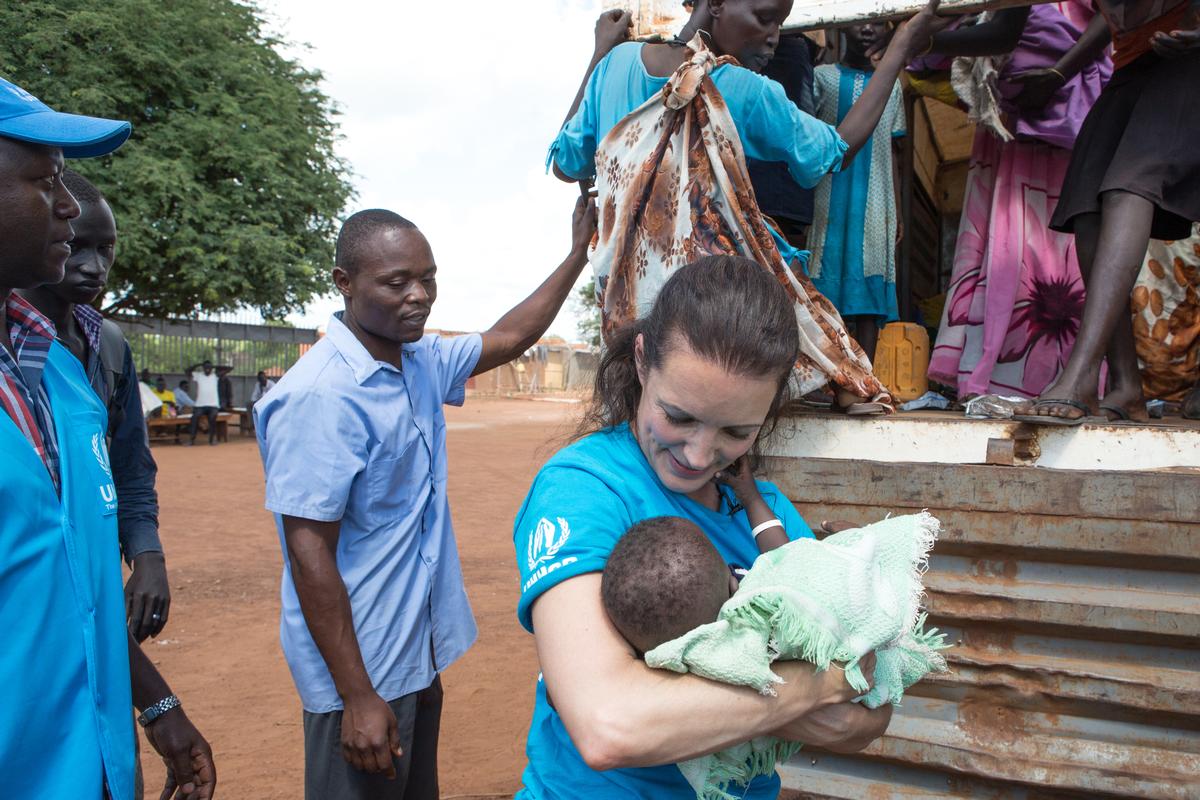 Kristin Davis. Uganda. Support to South Sudanese refugees