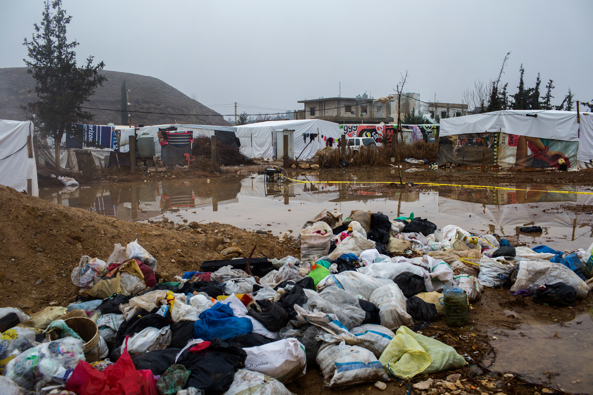 Lebanon. Syrian refugees facing the winter