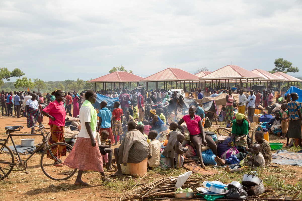 Uganda. New arrivals from South Sudan