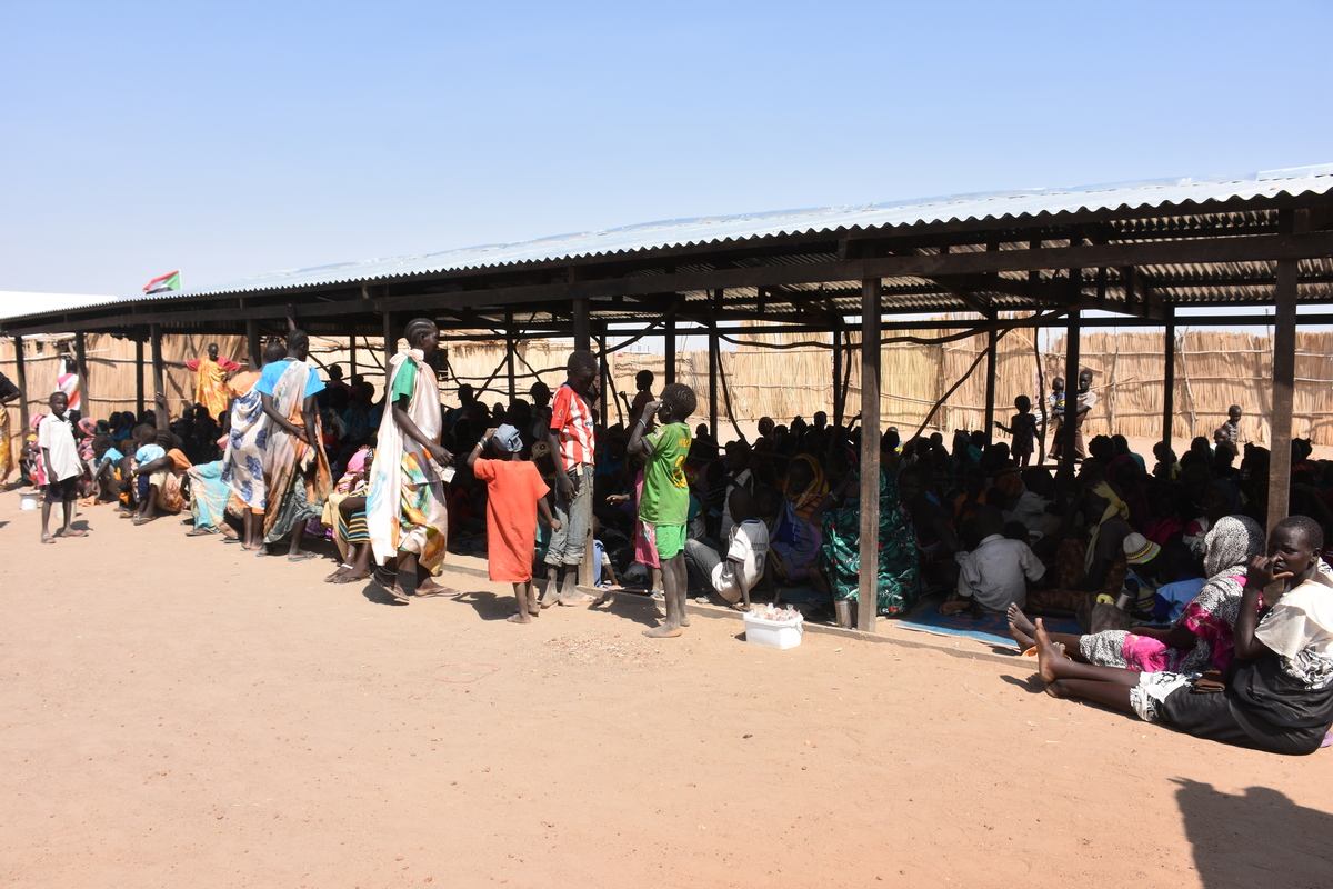 Sudan. Registration of new South Sudanese arrivals at Al Waral site