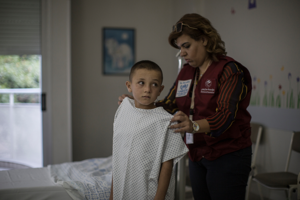 Lebanon. Operation to give hearing to deaf Syrian refugee children and provide hearing aid