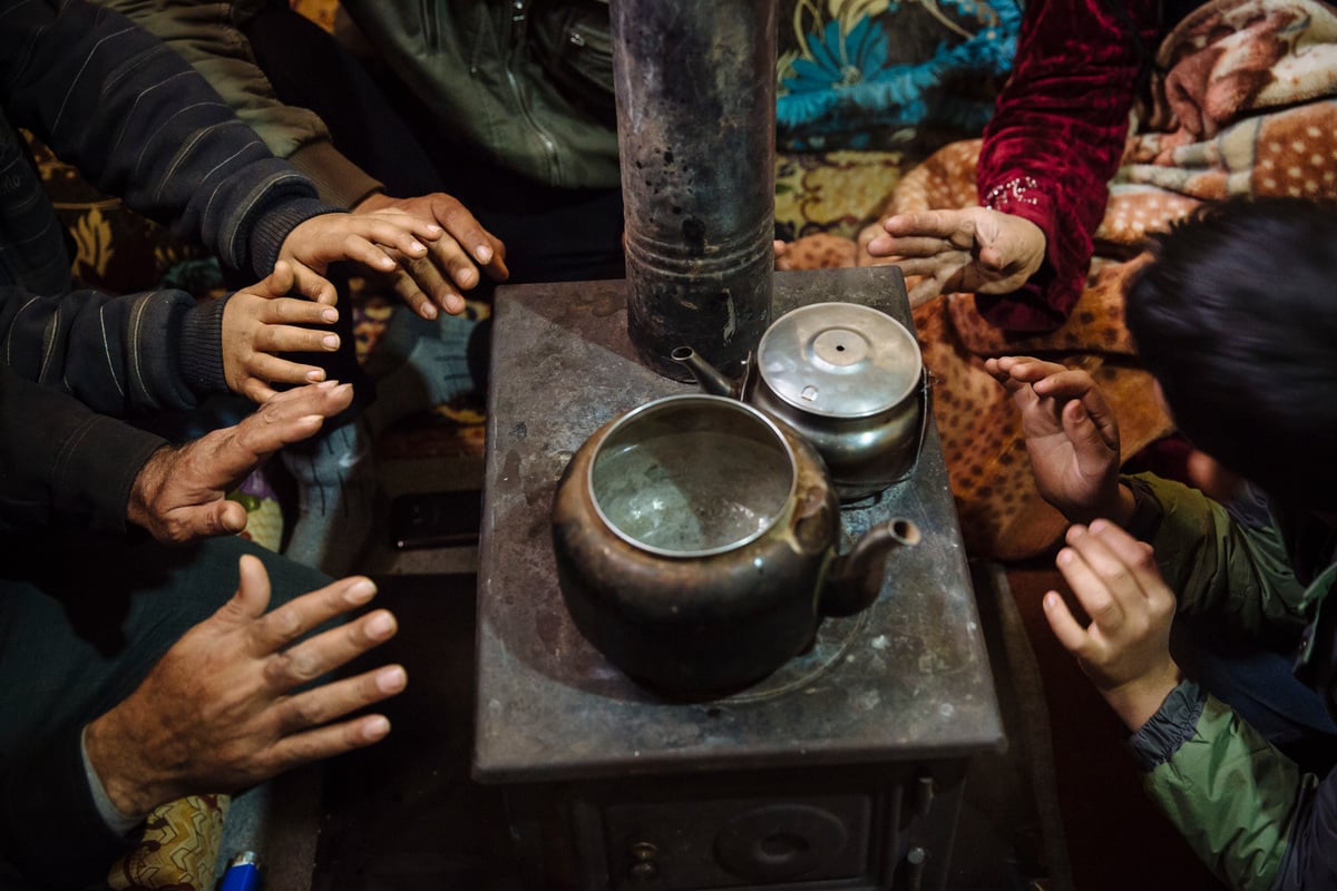 Lebanon. Syrian refugees in the Bekaa Valley