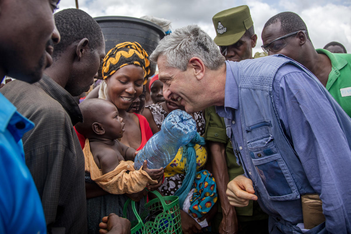 Tanzania. UN Refugees Chief visit to Nyarugusu Refugee Camp, western Tanzania