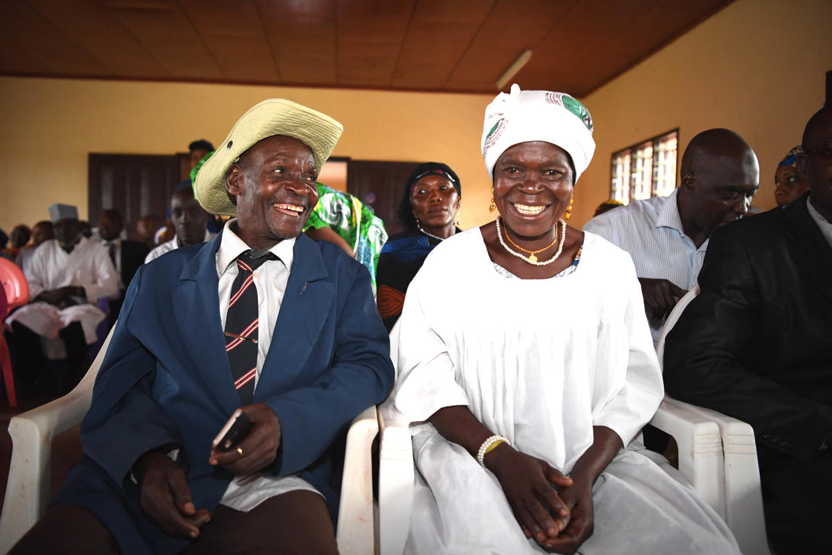 Cameroon. Central African refugees married in collective wedding ceremony
