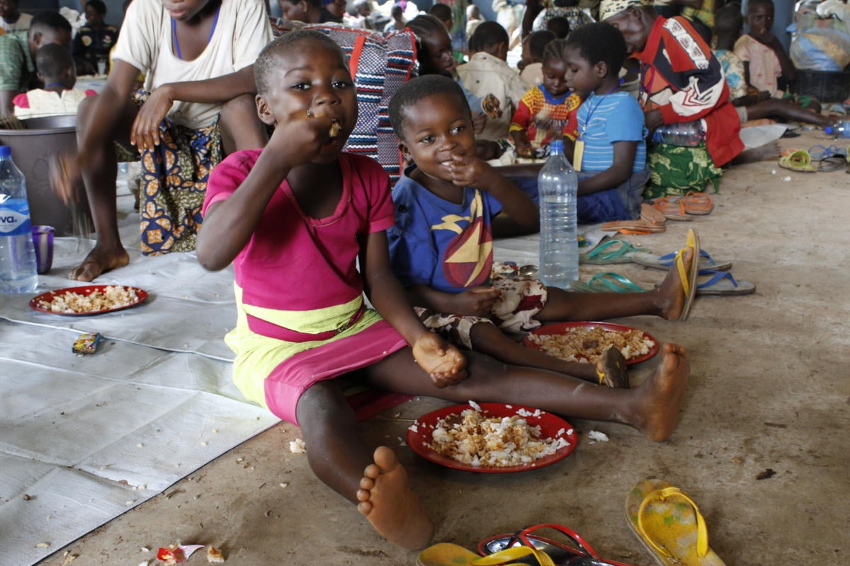 Nigeria. Cameroonian refugees relocated to Adagom settlement