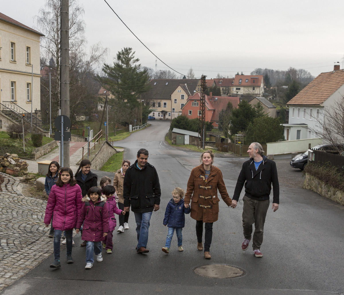 Germany. Asylum seekers living with German citizens