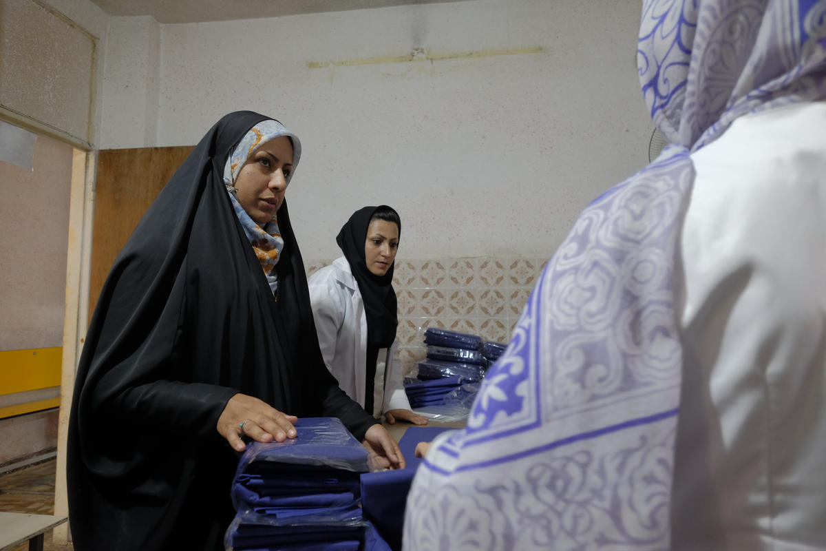 Iran. Afghan widow sets up small business employing fellow refugees