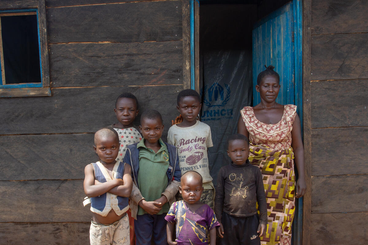 Democratic Republic of Congo. Internally Displaced Persons have a roof over their head again with the support of UNHCR