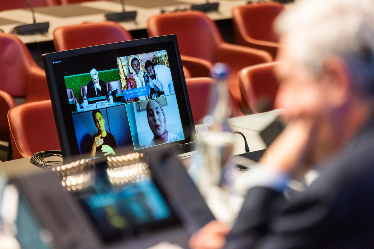 Switzerland. High Commissioner chairs plenary session on 2nd day of High-Level Officials Meeting