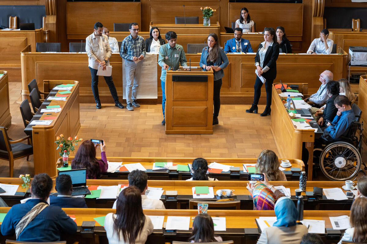 Switzerland. The second Refugee Parliament takes place in Bern