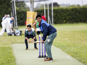Ireland. Cricket pratice at Carlow Cricket Club