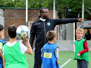 Croatia. Celestine Olisa, Nigerian refugee in Zagreb, Croatia in April, 2017.