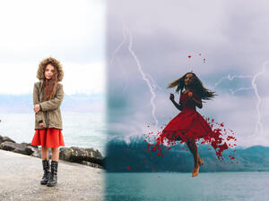 Switzerland. Roussel from Syria loves dancing as it lifts her spirits (The Dream Diaries)