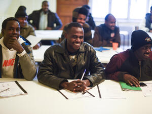 France.A Village opens homes for refugees