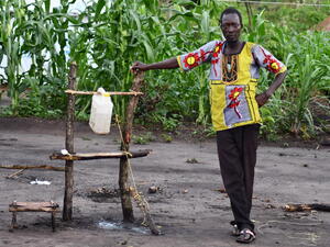 Democratic Republic of Congo. Refugees help in the fight against coronavirus