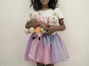 A young resident of the Fundación Renacer, a Colombian NGO that helps survivors of childhood sexual exploitation.