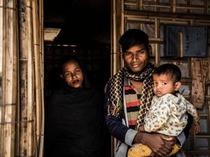 Bangladesh. New shelter eases monsoon threat for young Rohingya family