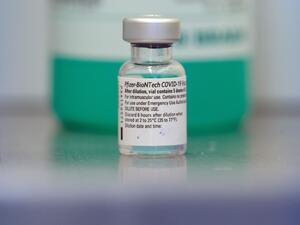 A vial of Pfizer-BioNTech's COVID-19.
