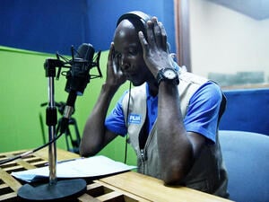 Cameroon. Refugee radio show